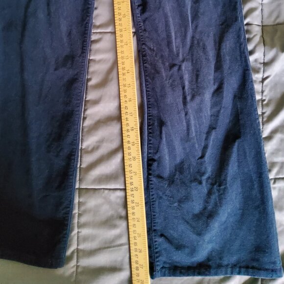 DG2 Diane Gilman Corduroy Pants Navy Blue Stretch 8P EUC - Picture 14 of 16